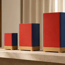 钴蓝模块音箱系列的工业设计广告