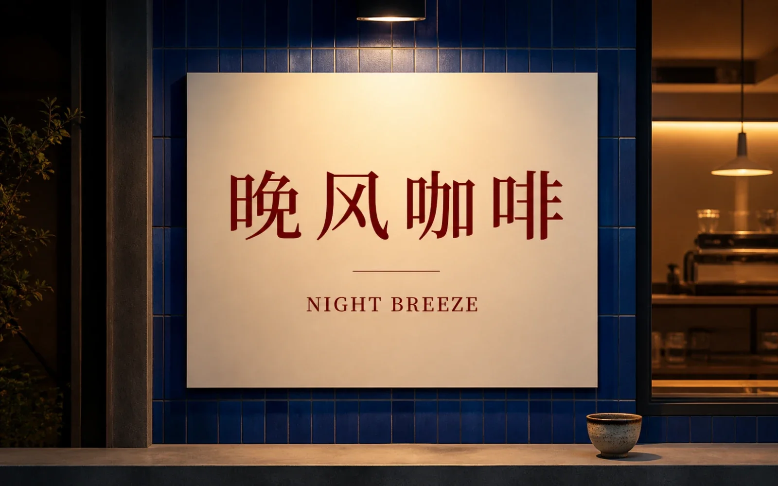 展示中文“灵感成真”和英文“IDEAS, RENDERED”的排版视觉