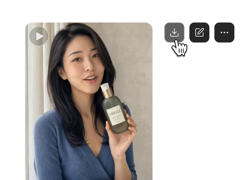 生成并下载商品复刻视频